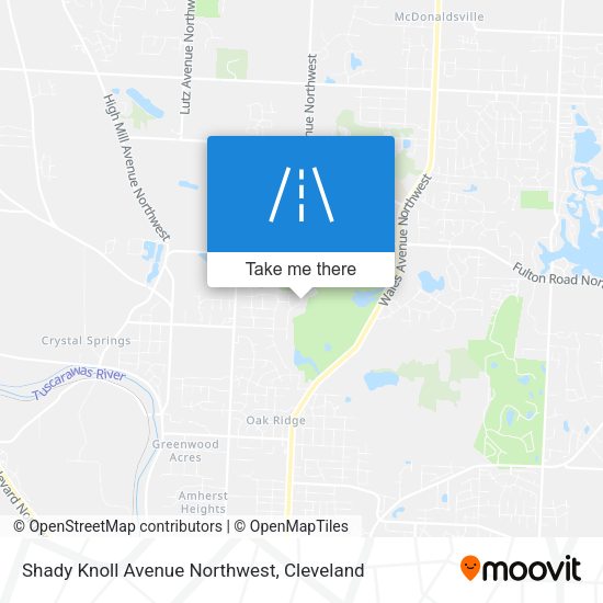 Mapa de Shady Knoll Avenue Northwest