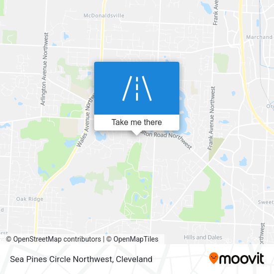 Mapa de Sea Pines Circle Northwest