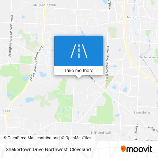 Shakertown Drive Northwest map