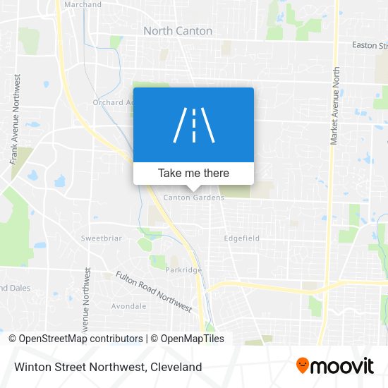 Winton Street Northwest map