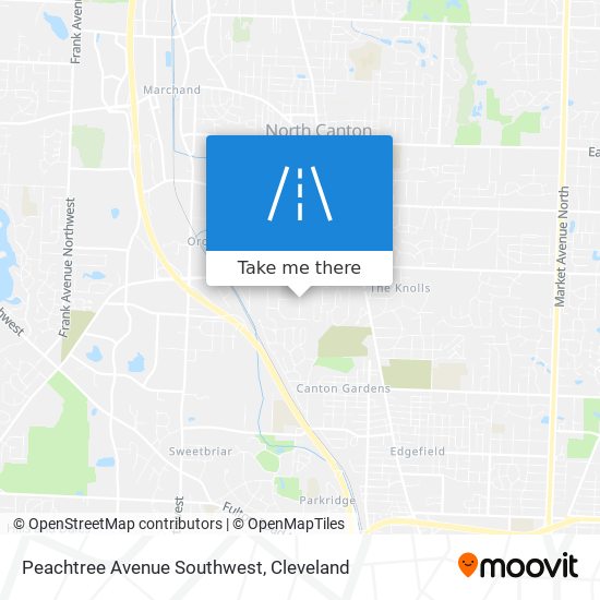 Mapa de Peachtree Avenue Southwest