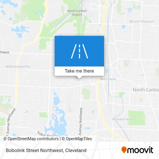 Bobolink Street Northwest map