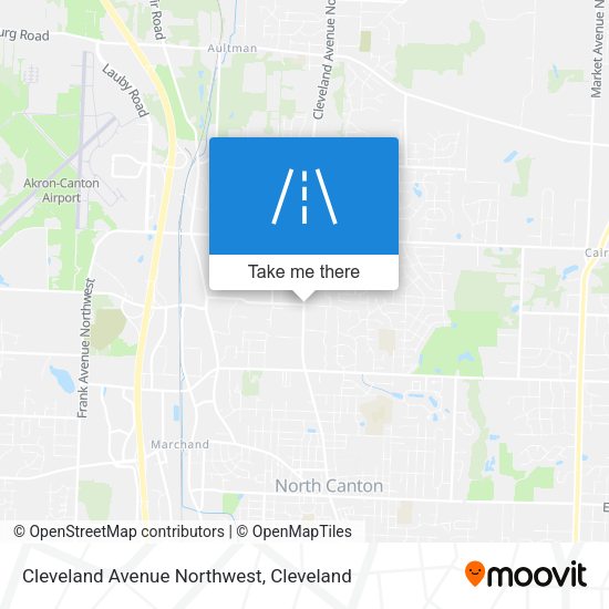 Cleveland Avenue Northwest map