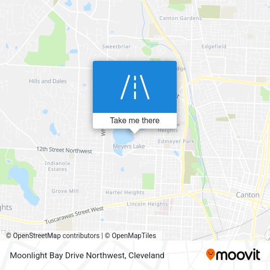 Moonlight Bay Drive Northwest map