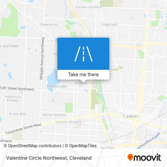 Valentine Circle Northwest map