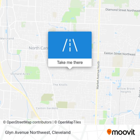 Mapa de Glyn Avenue Northwest