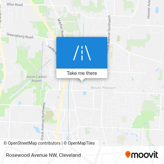 Rosewood Avenue NW map