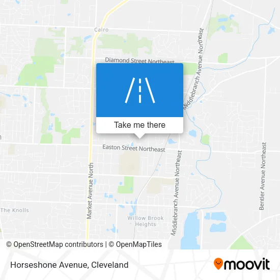 Horseshone Avenue map
