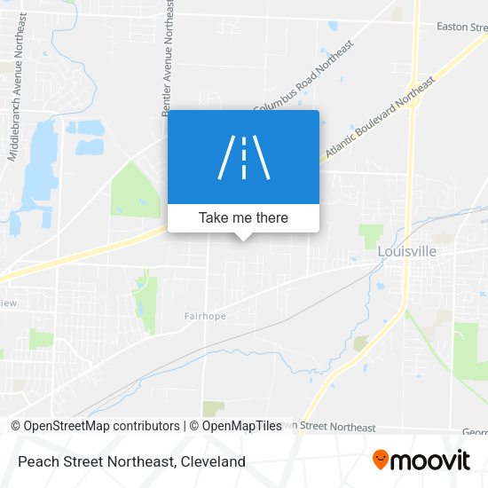 Peach Street Northeast map