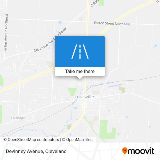 Devinney Avenue map