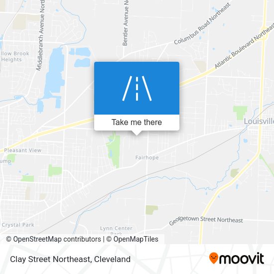 Clay Street Northeast map