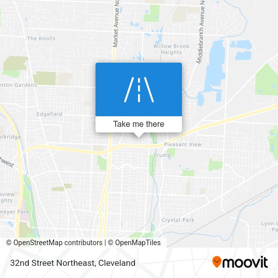 32nd Street Northeast map