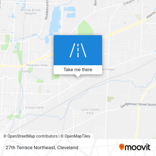 27th Terrace Northeast map