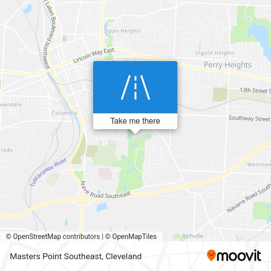 Masters Point Southeast map