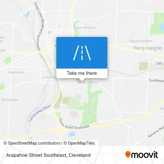 Arapahoe Street Southeast map