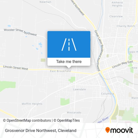 Grosvenor Drive Northwest map