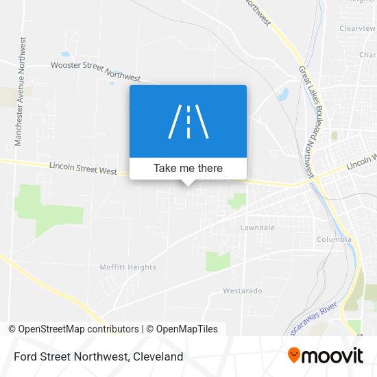 Ford Street Northwest map