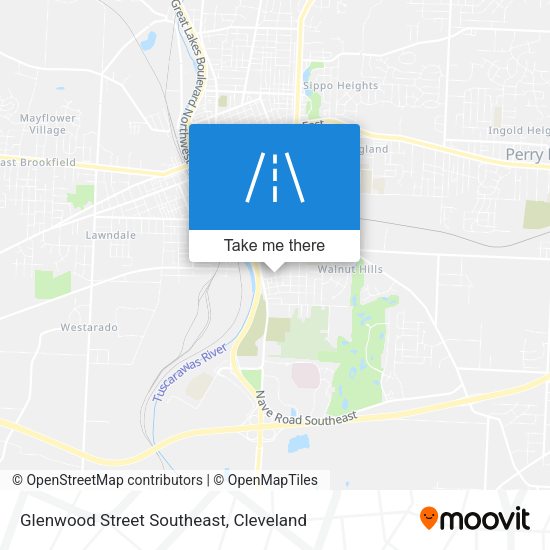 Glenwood Street Southeast map