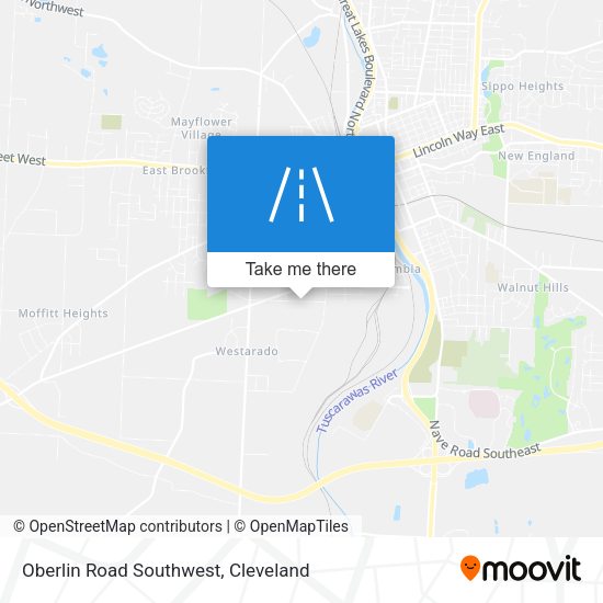 Oberlin Road Southwest map