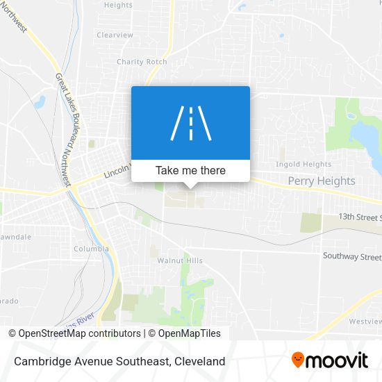 Cambridge Avenue Southeast map