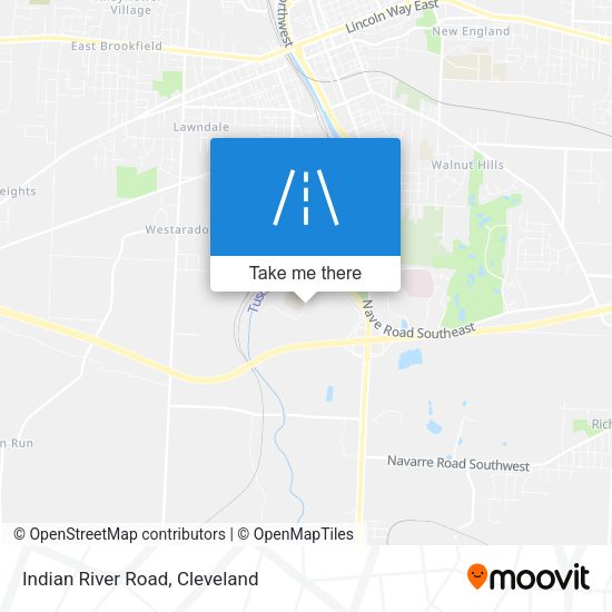 Indian River Road map