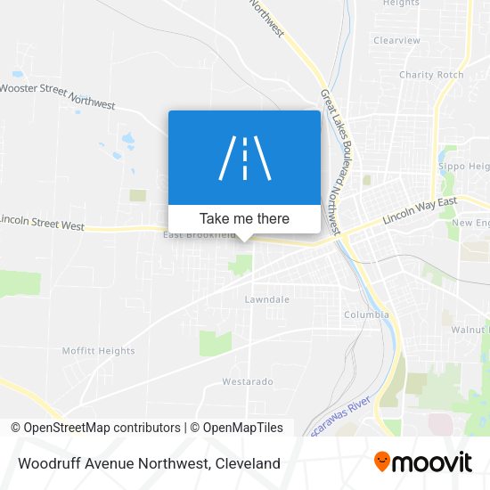 Woodruff Avenue Northwest map