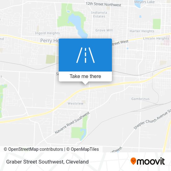 Graber Street Southwest map