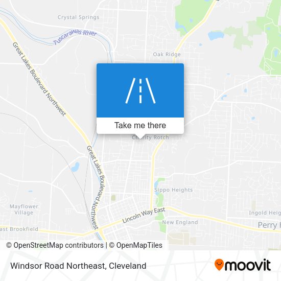 Windsor Road Northeast map