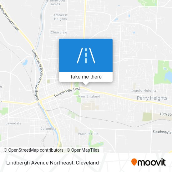 Lindbergh Avenue Northeast map