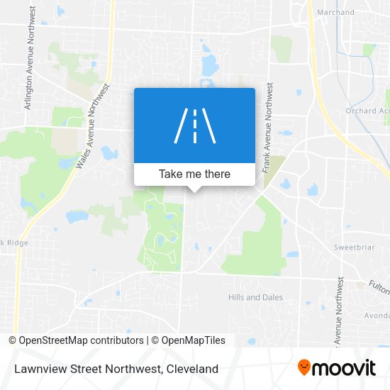 Lawnview Street Northwest map