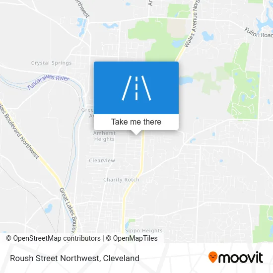 Roush Street Northwest map