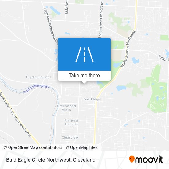 Bald Eagle Circle Northwest map