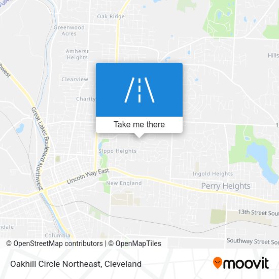 Mapa de Oakhill Circle Northeast