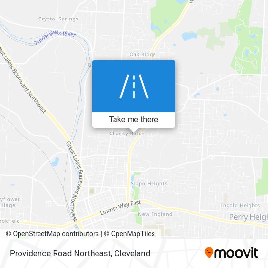 Providence Road Northeast map