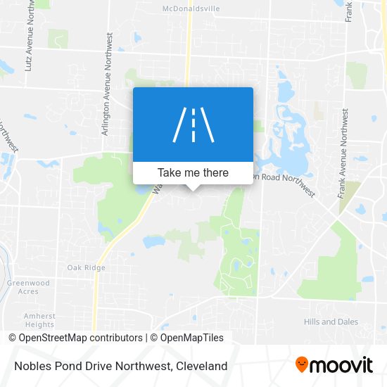 Nobles Pond Drive Northwest map