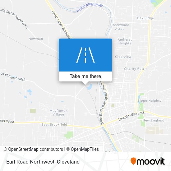 Mapa de Earl Road Northwest