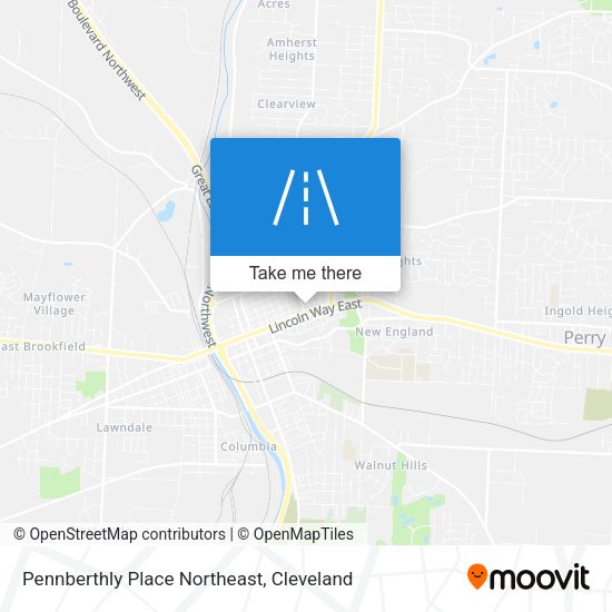 Mapa de Pennberthly Place Northeast