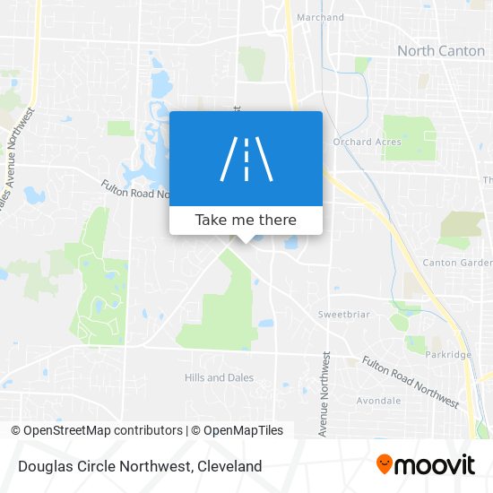 Douglas Circle Northwest map