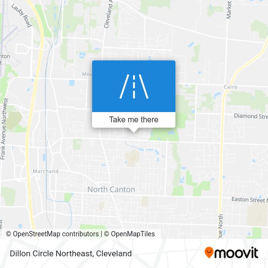 Dillon Circle Northeast map