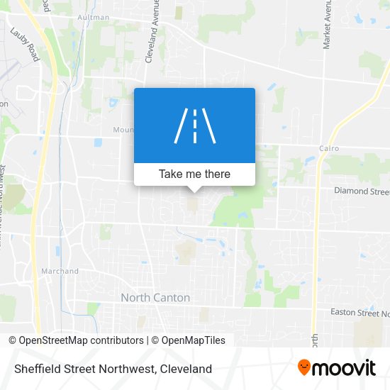 Sheffield Street Northwest map