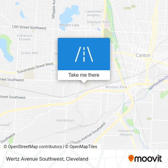 Wertz Avenue Southwest map