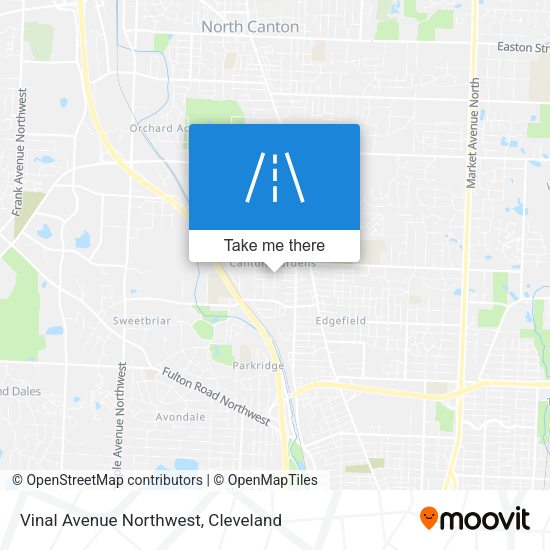 Vinal Avenue Northwest map