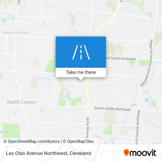 Las Olas Avenue Northwest map
