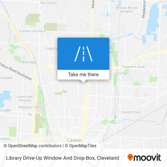 Library Drive-Up Window And Drop-Box map