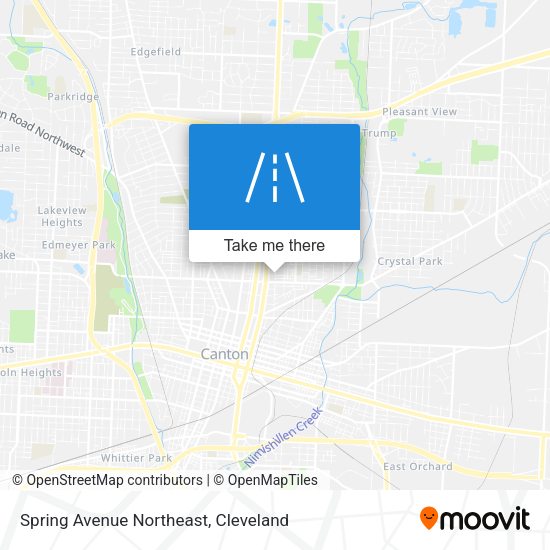 Mapa de Spring Avenue Northeast