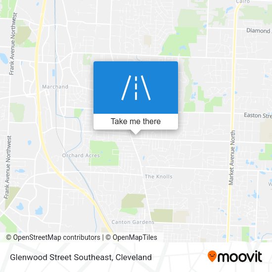 Mapa de Glenwood Street Southeast