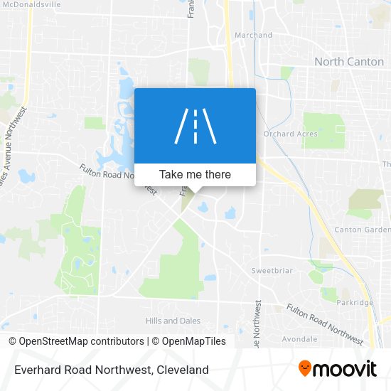 Everhard Road Northwest map