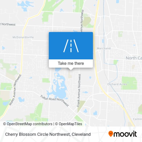 Cherry Blossom Circle Northwest map
