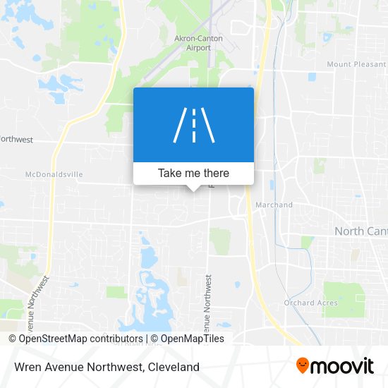 Wren Avenue Northwest map