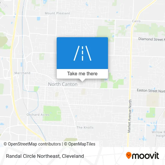 Randal Circle Northeast map